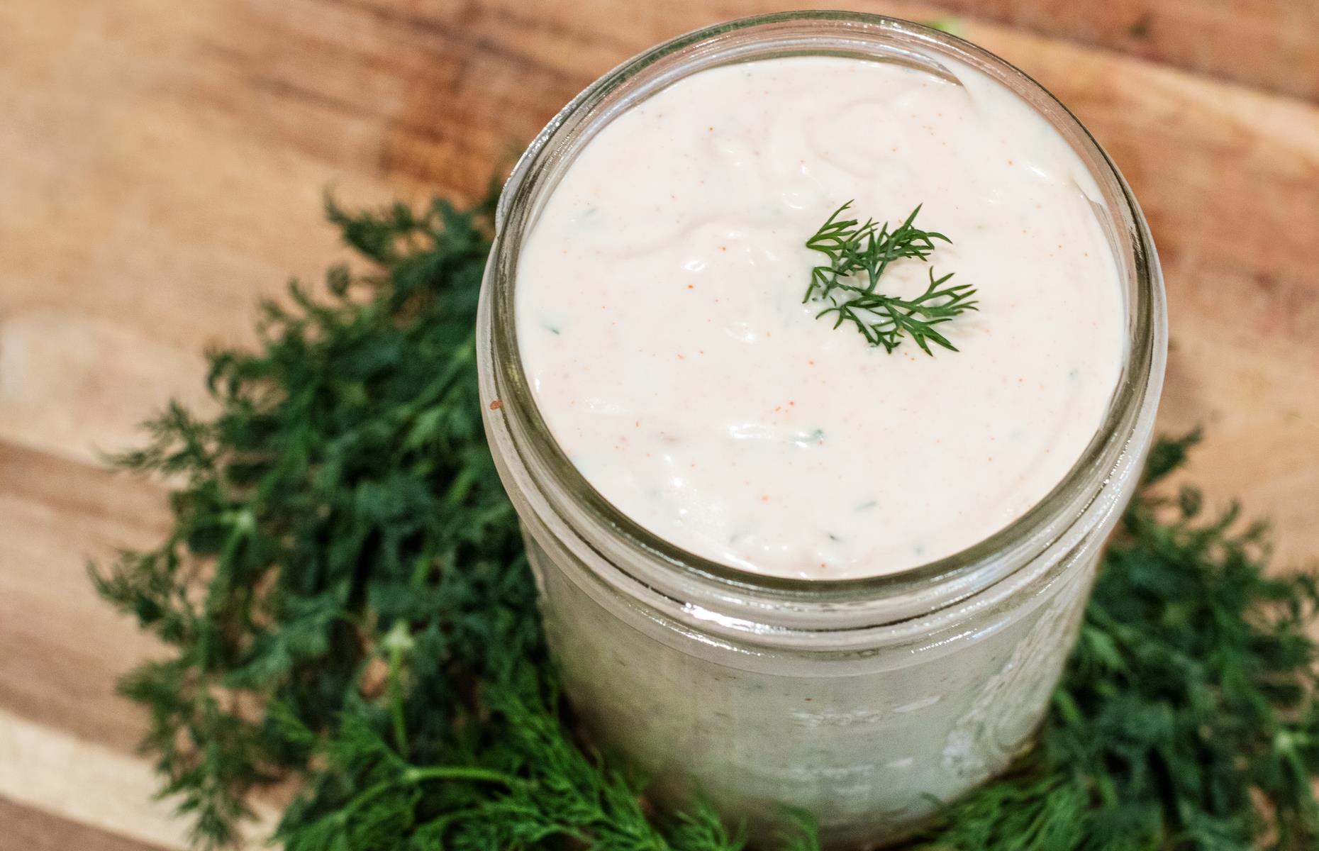 Butter rub: ranch-flavoured butter 